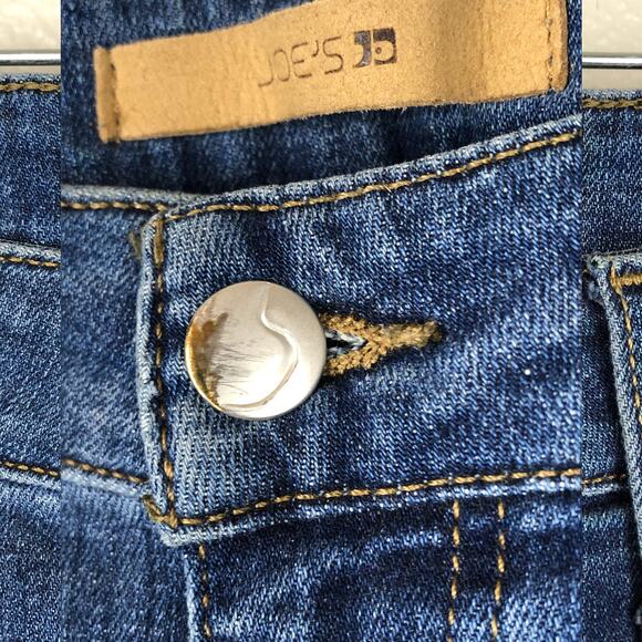 Joe's Jeans Distressed Holes Medium Wash Cropped Skinny Blue Denim Jeans W 27 - Picture 14 of 14